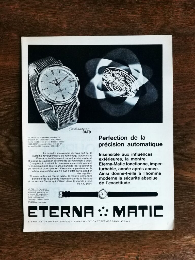 ETERNA Vintage Watch AD - 1961