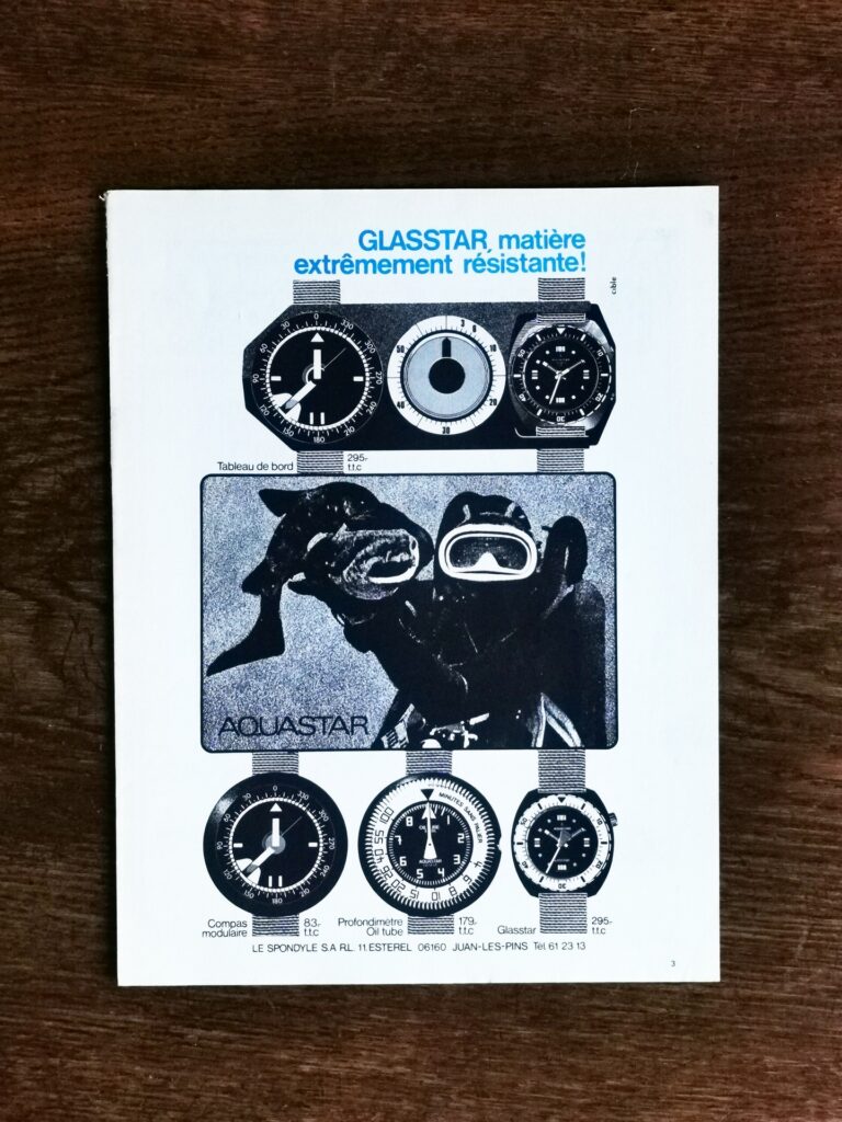 AQUASTAR Vintage Watch Ad - 1979