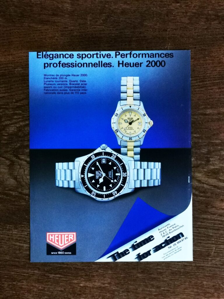 TAG HEUER Vintage Watch Ad - 1983