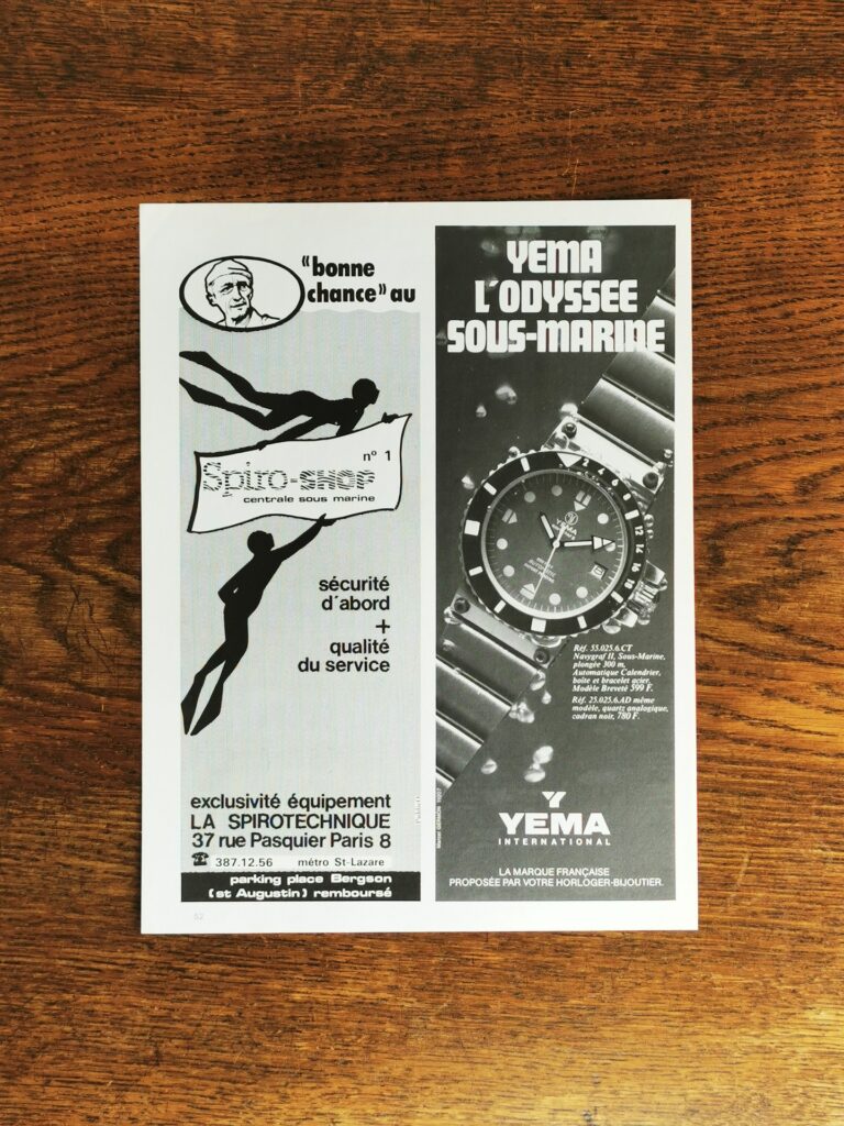 YEMA Vintage Watch Ad - 1980