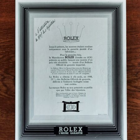 ROLEX Vintage Watch Ad - 1932