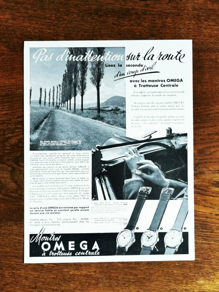 OMEGA Vintage Watch Ad - 1948