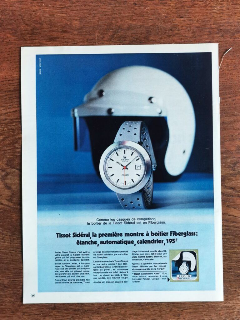 TISSOT SIDERAL Watch Ad - 1971