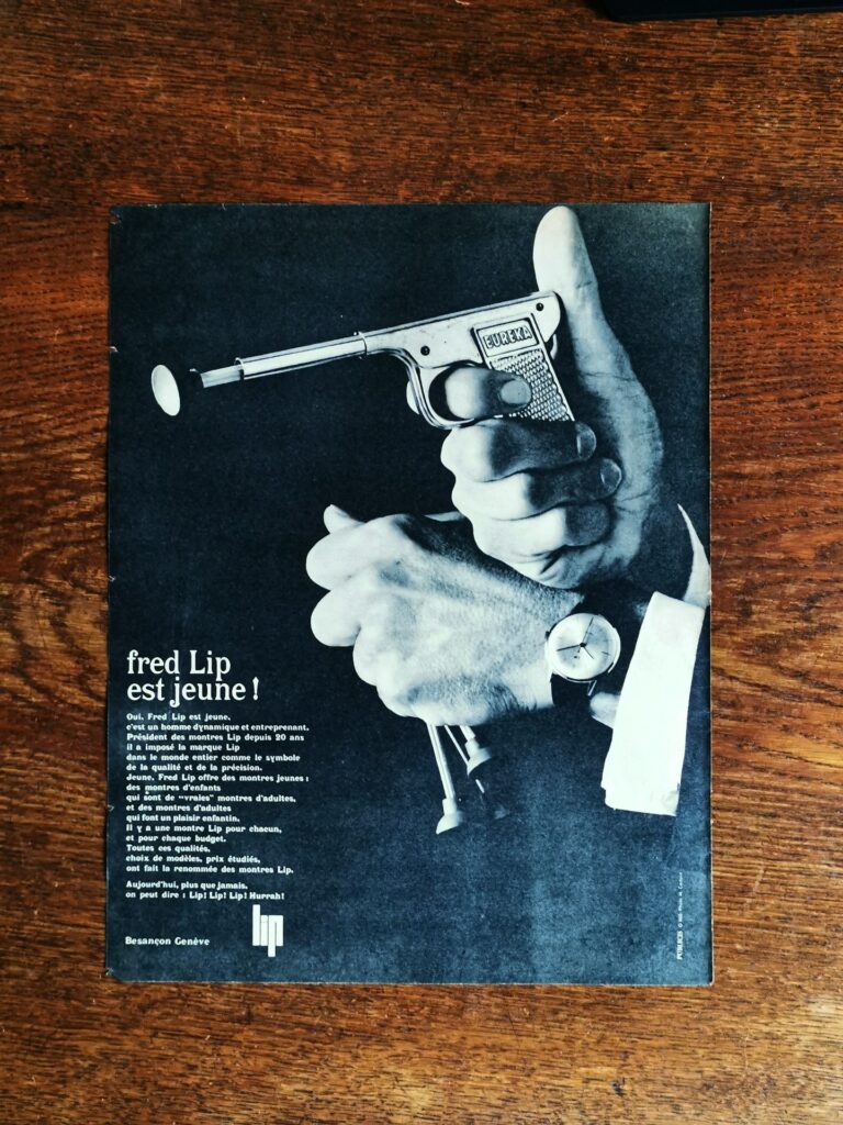 LIP Real Vintage Watch Ad - 1969
