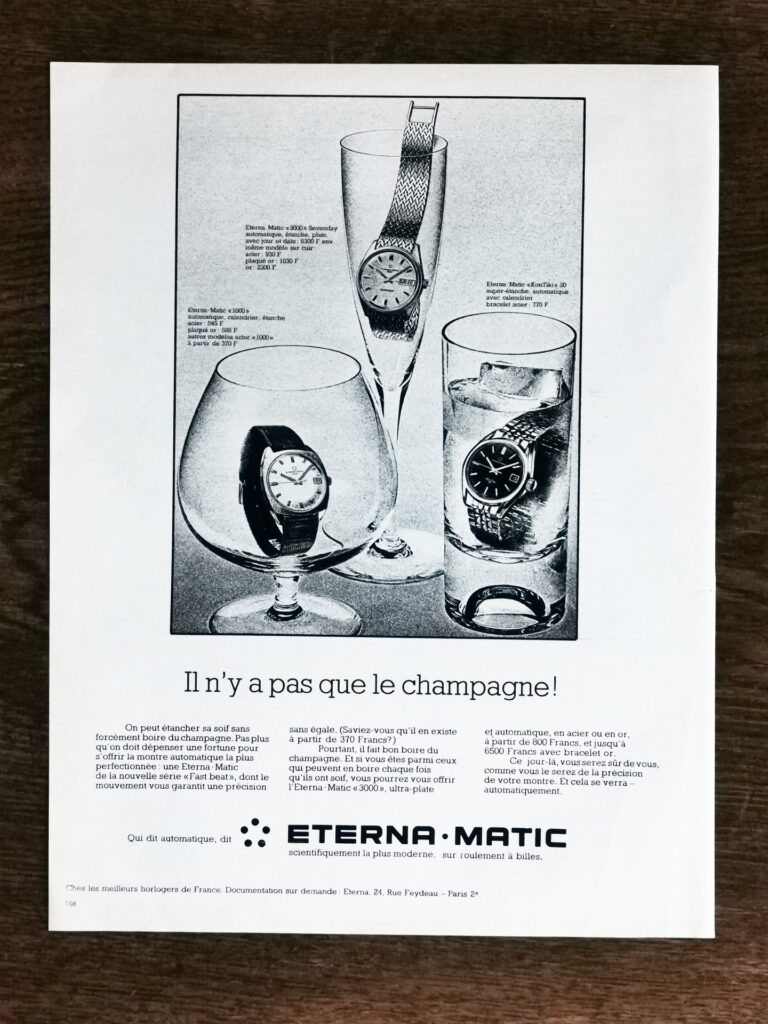ETERNA Vintage Watch Ad - 1964